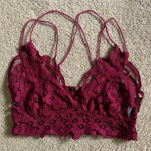 Free People Other - Free People Adella Bralette Mulberry - Medium